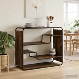  Komoda Dimljeni hrast 98 x 37,5 x 75,5 cm Konstruirano drvo | shoptok.hr