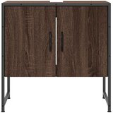 Ormarić za umivaonik smeđa boja hrasta 60 x 33 x 60 cm drveni | shoptok.hr