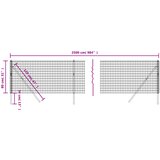  Ograda od žičane mreže antracit 0,8 x 25 m od pocinčanog čelika | shoptok.hr