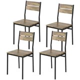 SoBuy Komplet 4 barskih stolov 38.99x37.01x43.99cm Vintage FST72-Nx4, (5000117421) | Shoptok.si
