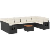  11-dijelni set vrtnih sofa od poliratana s jastucima crni Crna 62 x 62 x 69 cm | shoptok.hr