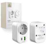 TECH-PROTECT ADAPTER IZ ZDA V EU ADAPTER BEL POTOVALNI POLNILEC BEL, (5000337494) Cene
