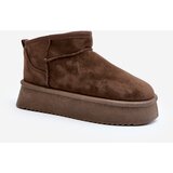 Kesi Women's snow boots with thick soles, dark green Caliksa | shoptok.hr