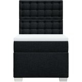  Krevet s oprugama i madracem crni 100 x 200 cm od tkanine | shoptok.hr