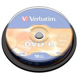  DVD-R, VERBATIM,4,7 GB,16X, spindle 10 kom,MATT SILVER.43523 Cijene