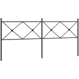  The Living Store Kovinsko posteljno vzglavje črno 193 cm - Vzglavje, (21500381) | Shoptok.si