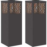  Solarna LED svjetlost za stazu 2 pcs Crna Hladno valjana čelika | shoptok.hr