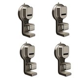 INF Sesalni Kljuki Pištola Siva 4-Pack - Brez Vrtanja, ABS Kopalnica & Kuhinja, (5000072333) | Shoptok.si