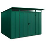 EcoStar Spremište Elegant-P Tip 3 (Vanjska širina uklj. krovni prevjes: 312,7 cm, Vanjska dubina uklj. krovni prevjes: 283,4 cm, Zelena, Dvostruka vrata) | shoptok.hr