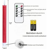 ELDNACELE 6x LED stožčaste sveče z daljincem rdeče 24,5 cm | Shoptok.si