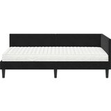  Kutni krevetni okvir s madracem Ostalo 2 pcs Crna Baršun | shoptok.hr