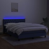  box spring s madracem LED plavi 140x190 cm od tkanine | shoptok.hr