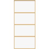  Klizna vrata zlatna 90 x 205 cm prozirno staklo ESG i aluminij | shoptok.hr