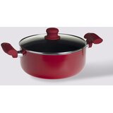 Five INDUKCIJSKI LONAC S POKLOPCEM SILITOP 58,5X18,5X28,5CM BAKELIT/ALUMINIJ/NEHRĐAJUĆI ČELIK/KALJENO STAKLO CRVENA | shoptok.hr