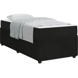  Krevetna konstrukcija Crna 90 x 190 cm tkanina | shoptok.hr