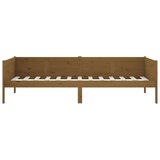  Dnevni ležaj od masivne borovine smeđa boja meda 90 x 190 cm | shoptok.hr