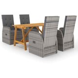  5-dijelni vrtni blagovaonski set sivi | shoptok.hr