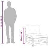  Vrtna sofa bez naslona za ruke s jastucima masivna borovina | shoptok.hr