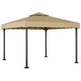  Sjenica smeđesiva 3 x 3 m od aluminija i čelika | shoptok.hr