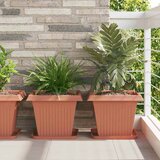  Saksije za biljke 24 pcs Crvena cigla 38 x 38 x 30 cm Plastika | shoptok.hr