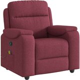 vidaXL Masažni naslonjač od tkanine crvena boja vina | shoptok.hr