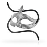 Ohmama Masks Fleur De Lis Eyemask Silver Cene