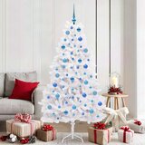  Umjetno božićno drvce s nogom Bijela 180 cm PVC i čelik | shoptok.hr