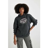 Defacto Oversize Fit Printed Long Sleeve Sweatshirt Cene