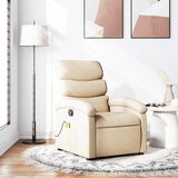  fotelja krem tkanina - Krema 1 Ručno guranje unatrag Da | shoptok.hr