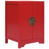 vidaXL Noćni ormarić crveni 38 x 28 x 52 cm od drva paulovnije | shoptok.hr