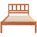  Krevetna konstrukcija s uzglavljem Vosak smeđa 100 x 200 cm | shoptok.hr