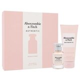 Abercrombie & Fitch authentic darilni set parfumska voda 50 ml + losjon za telo 200 ml za ženske | Shoptok.si