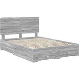  Konstrukcija postelje Siva Sonoma 150 x 200 cm Konstruiran les, (5000102111) | Shoptok.si