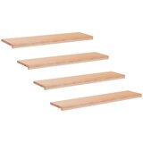 Step treads 4 kom. 110 x 30 x 2 cm Prirodna Čvrsto drvo bukve | shoptok.hr
