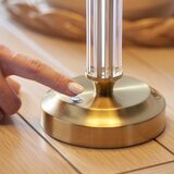  Endon 114842 - LED prigušiva punjiva stona lampa MORTON LED/1,5W/5V mesing/ružičasta | Eponuda.com