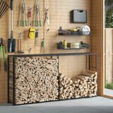  Stalak za drva crni 100x30x209 cm čelik | shoptok.hr