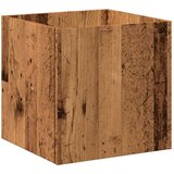 vidaXL Kutija za sadnju Staro drvo 40x40x40 cm Konstruirano drvo | shoptok.hr