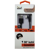 Meanit USB kabl za Iphone 5 / 6, dužina 1.0 metar crna kabli za IPhone 5 / 6 Cene