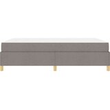 Box spring krevet Taupe i bijela 140 x 190 cm tkanina | shoptok.hr