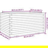  Vrtno cvetlično korito voščeno 90x60x49,5 cm trdna borovina | Shoptok.si