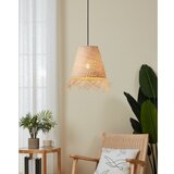 Eglo Aycliffe viseća lampa E27, Ø30 cm, pleteno drvo s resastim rubom, 43871 | shoptok.hr