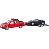  Set terenskog vozila s prikolicom i sportskim automobilom - 59cm - crno/crvenii | shoptok.hr