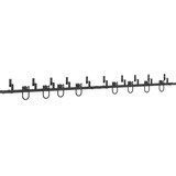  Pribor za klizna vrata 400 cm čelični crni | shoptok.hr