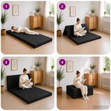 SOFA na razvlačenje 80 x 67 x 45 cm Crna | shoptok.hr