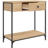  Konzolni stol boja hrasta 75 x 34 5 x 75 cm konstruirano drvo | shoptok.hr