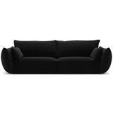 Mazzini Sofas Črna žametna sedežna garnitura 208 cm Vanda – | Shoptok.si