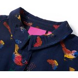  Dječja haljina s dugim rukavima modra 116 | shoptok.hr