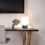 vidaXL Namizne svetilke 2 kosa z gumbom na dotik bele E14 | Shoptok.si