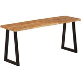  Klupa sa živim rubom 105 cm od masivnog bagremovog drva | shoptok.hr