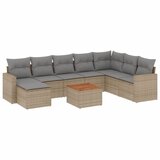 9-dijelni set vrtnih sofa s jastucima bež od poliratana | shoptok.hr